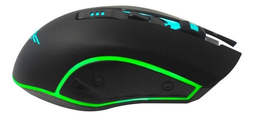 Mouse Gamer NA-0937 Pc Usb Rgb Ergonomico Alambrico 6 Botones Naceb Color Negro