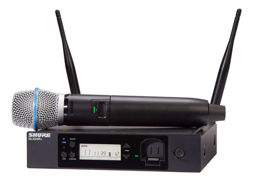 Shure Glxd24r+/b87a Sistema De Micrófono Inalámbrico Digital