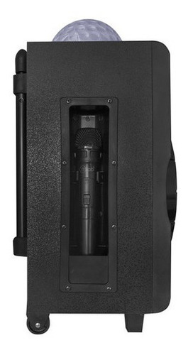 Imagen 4 de 5 de Parlante Bluetooth Karaoke Disco Ball Mlab Negro