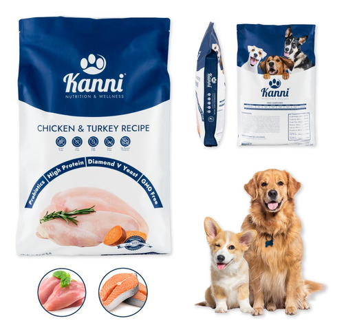 Alimento Para Perros 11.8kg Croquetas Kanni Todas Las Razas