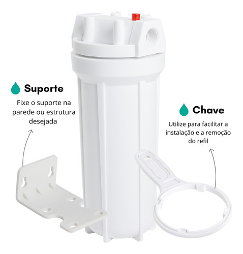 Filtro Água Poço Caipira Nascente Cisterna 1800 L/h 2 Refis