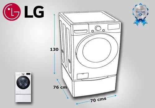 Funda Para Lavasecadora LG Carga Frontal 20kg Led | sin intereses