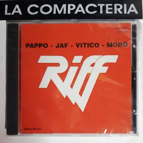 Cd Original - Riff  Pappo - Jaf - Vitico - Moro 