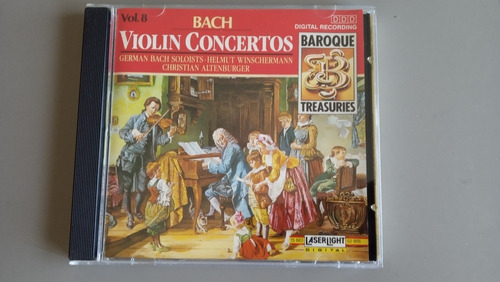 Cd Bach - Violín Concertos - Clásica Barroco