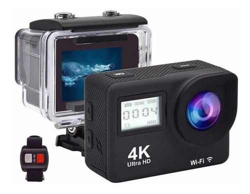 Cámara Deportiva Wifi Tipo Go Pro 4k Doble Pantalla