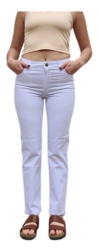 Pantalon Sofia Recto De Gabardina Elastizado