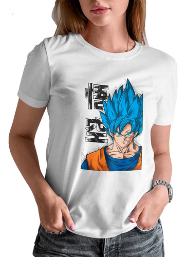 Blusa / Playera Goku Anime Dragon Ball Z Para Mujer #51