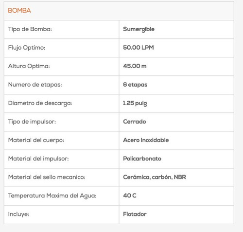 Bomba Sumergible De Cisterna 1 Hp Monofasico Evans Ssx1me10