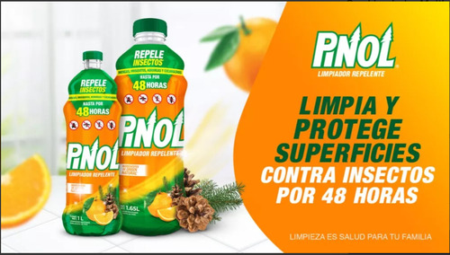 Pinol Repeleinsectos Eficaz Y Natural Para El Hogar 4.95 Lt.