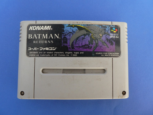 Juego Snes Famicon  ,batman Return , Japones 1993