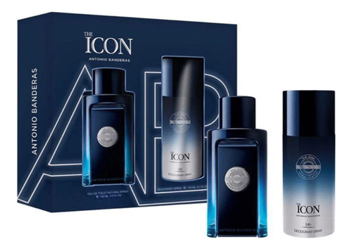 Kit Antonio Banderas The Icon Edt 2023 - 100ml + Deo 150ml