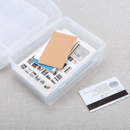 La Caja De Plástico Transparente Rectangular Portátil Engros