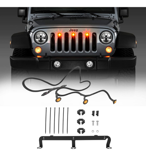 Kit De Barra De Rejilla Led Pre-runner Para Jeep Wrangler Jk