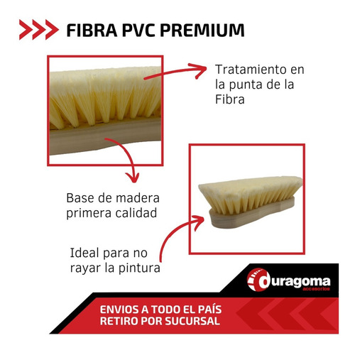 Imagen 3 de 6 de Cepillo Lava Auto Cercrin Violin Premium