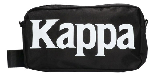 Riñonera Kappa Authentic Fletcher 2176 Color Negro Diseño de la tela Liso