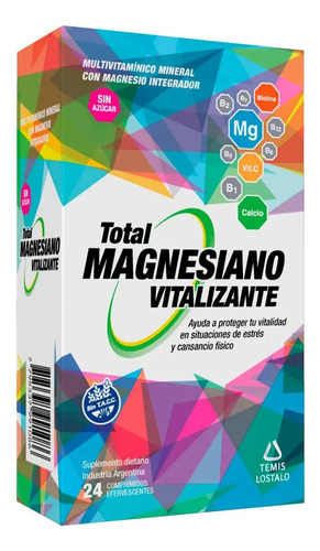 Total Magnesiano Vitalizante 24 Comprimidos Efervescentes 