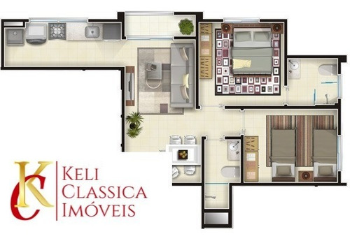 Imagem 11 de 15 de Aluga-se Apartamento Com 50m² No Edifício Toledo Em Ribeirão Preto-sp, Com 2 Suítes, 1 Vaga De Garagem, Sala Com Espaço Amplo, Com Armários - Ap00027 - 68916321