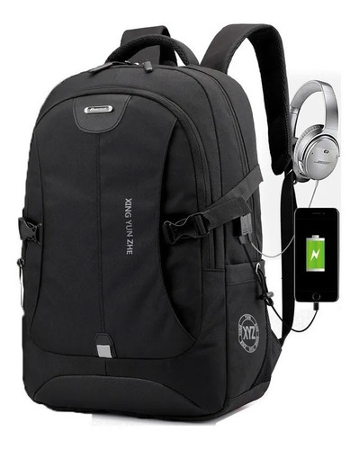 Mochila Notebook, Cargador Usb, Sistema Anti-robo