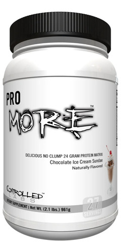 Controlled Labs Promore 24gr De Proteina Matrix 27 Servs Sabor Chocolate Ice Cream Sunday