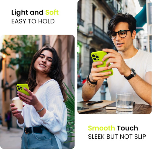 Funda De Teléfono Moderna De Silicona De Colores Brillantes A Prueba De Golpes Para iPhone 16 Pro Max 15 14 13 12 11 Series