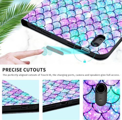 Funda Para iPad Mini 6 - Sirena/verde/violeta