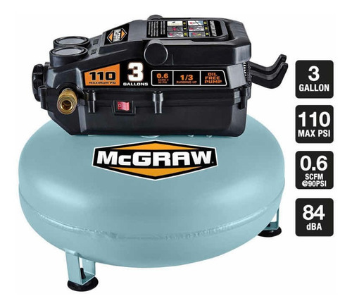 Compresor Neumático De 3gal 60hz 110 Psi. No Ocupa Aceite.