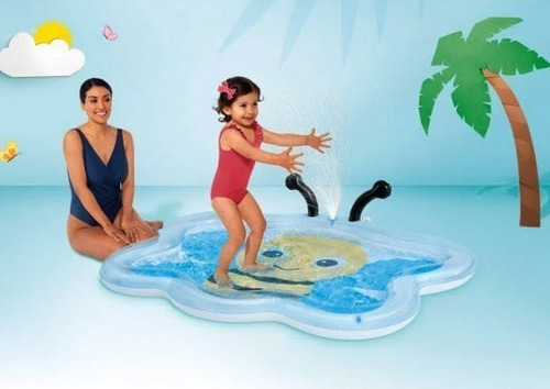 Intex | Alberca Infable Para Bebé | Chorro De Agua | Abeja Color Transparente