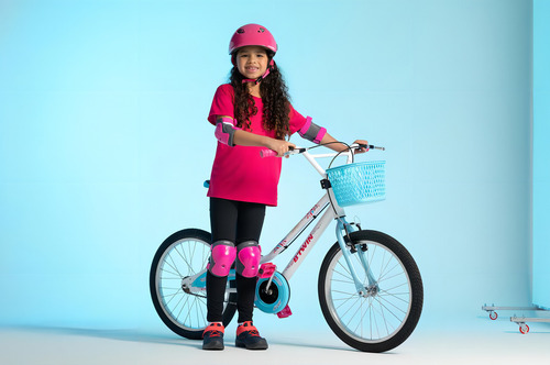 Bicicleta Infantil Aro 20 Mistigirl Btwin Cor Rosa