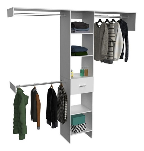 Organizador Para Closet Blanco/wengue.