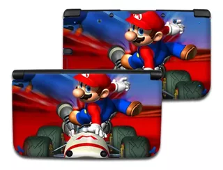 Mario Kart 3ds Xl B Nintendo Cubierta Piel De La Etiqueta En