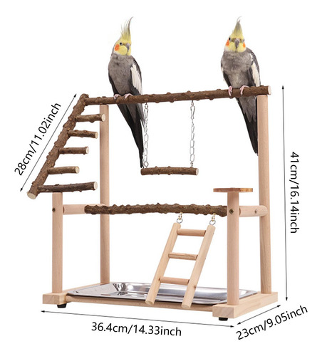 Parque De Juegos Para Pájaros, Resistente Soporte De Juego