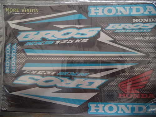 Juego De Calcos Honda Nxr 125 Ks Bros