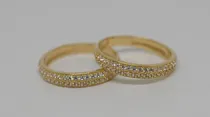 Comprar Par De Aparadores 3mm Largura Ouro 18k Aro 12 3.32 Gramas!