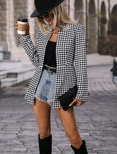 Blazer comprido feminino sales