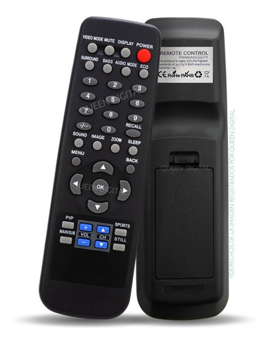 Control Remoto Para Jxmts Jxmit Philco Noblex Sanyo Vizon