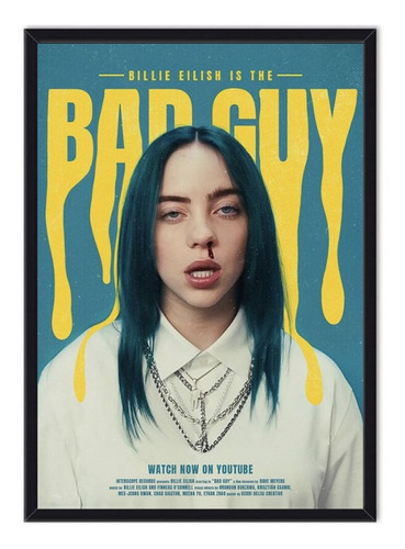 Cuadro Decorativo Póster Billie Eilish 