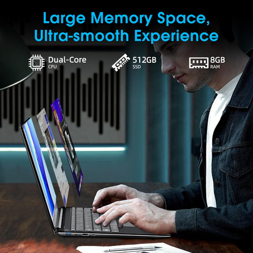 Computadora Portátil 17.3 Ddr4 8gb 512gb Ssd Webcam Hdmiwifi