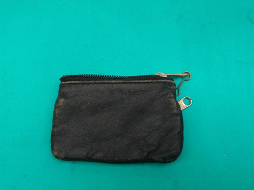 Cenbox:  Monedero Cuero Original Negro Pequeño Lxb