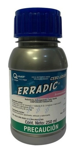 Imagen 1 de 1 de Erradic Liquido 250 Ml