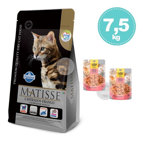 Matisse Gato Castrado Pollo 7,5kg De Farmina