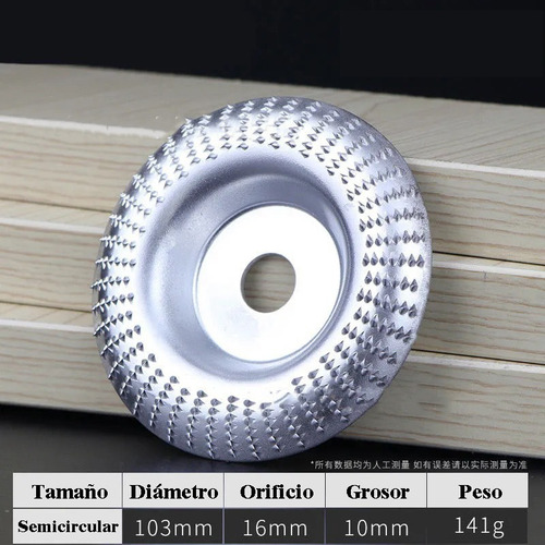 Imagen 6 de 7 de Disco Abrasivo Para Amoladora Angular De Madera 4pieza Plata