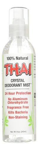 Thai Deodorant Stone Crystal Desodorant Mist, 8 Onzas, 6 Por