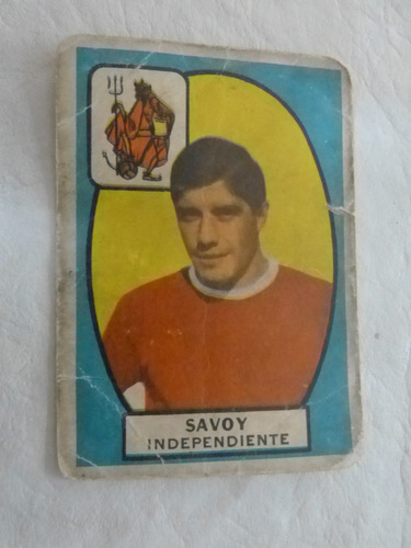 Figurita Tarjeton Independiente Campeon 1966 Savoy N.