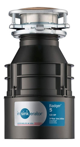 Triturador Alimentos Desperdicios Nsinkerator Badger 1/2 Hp