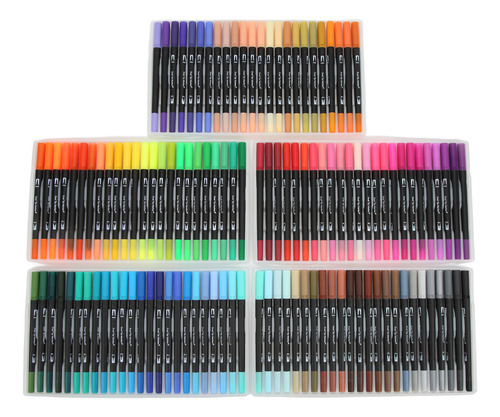 Bolígrafos De Doble Pincel, 120 Colores, Rotuladores De Punt