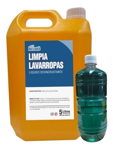 Limpiador Liquido De Lavarropas Elimina Sarro X 5lt + Regalo