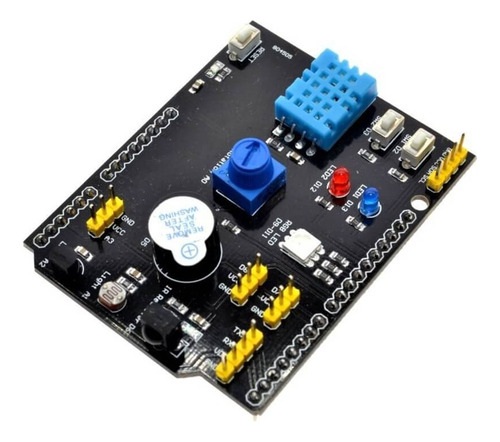Kit 5 Placa Shield Multifunções Com Sensores E I/os