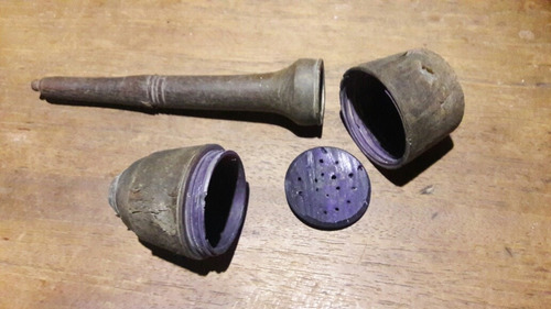 Imagen 2 de 2 de Antigua Polvorera Para Avancarga, Siglo Xix, Sano.