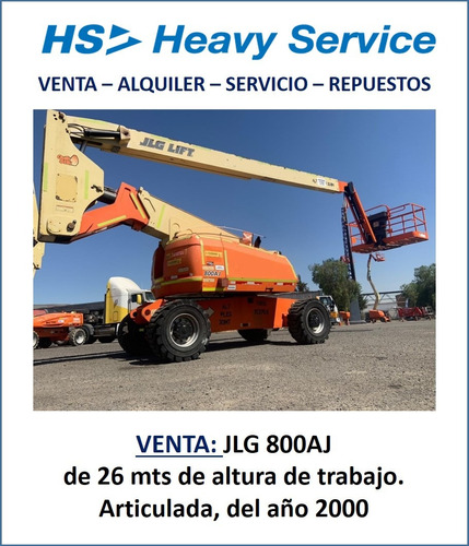 Venta De Plataforma Articulada JLG 800aj, Diesel, Año 2000