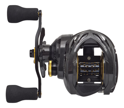 Reel Rotativo Caster Carbon X Bg 307 Izquierdo Color Negro